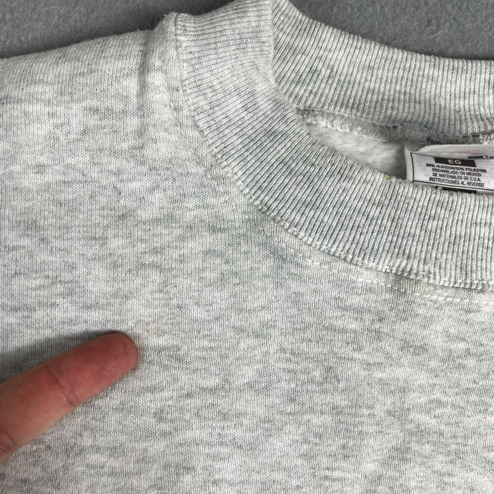 VTG Cheboygran Chiefs Sweatshirt Mens XL Gray Northern Michigan 1990s Crew Neck - Picture 8 of 14